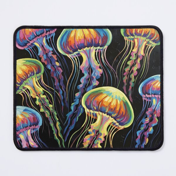 Item preview, Spirit of the Jellyfish – Colorful Wildlife Art designed and sold by black-canvas-fauna.