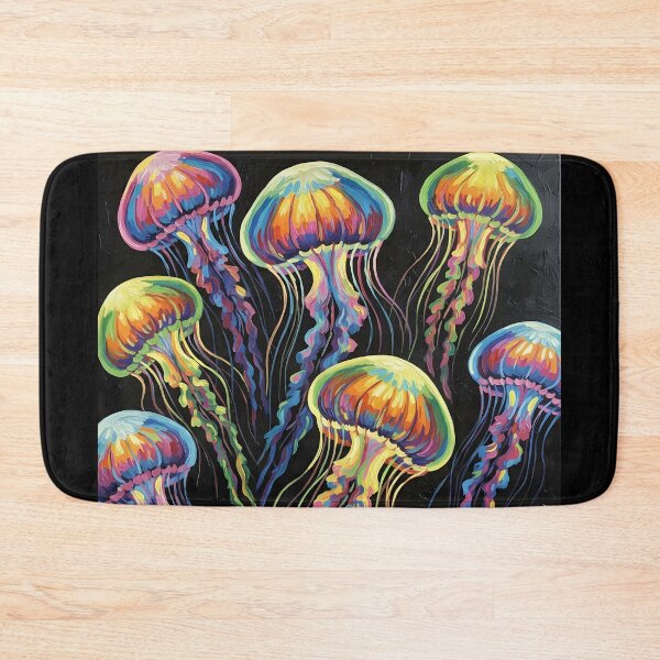 Item preview, Spirit of the Jellyfish – Colorful Wildlife Art designed and sold by black-canvas-fauna.
