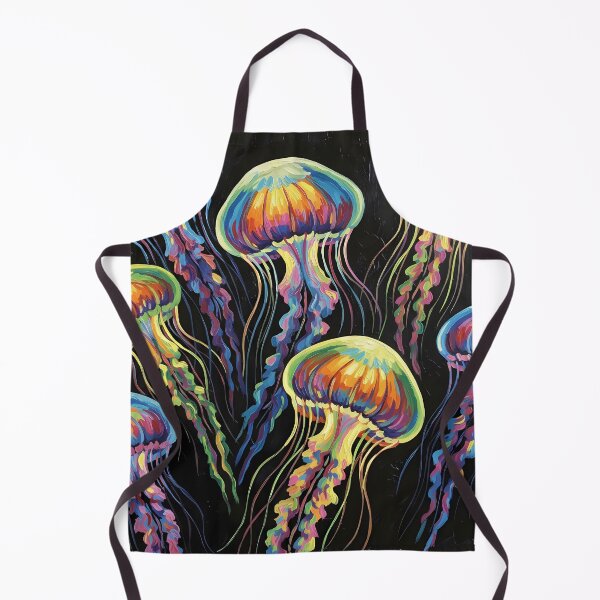 Item preview, Spirit of the Jellyfish – Colorful Wildlife Art designed and sold by black-canvas-fauna.