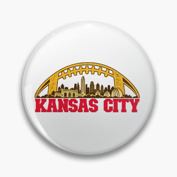 Item preview, Kansas City Skyline Football Vintage Red And Gold Graphic designed and sold by DYALEEZ-XCR.