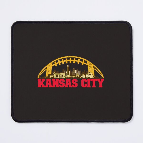 Item preview, Kansas City Skyline Football Vintage Red And Gold Graphic designed and sold by DYALEEZ-XCR.
