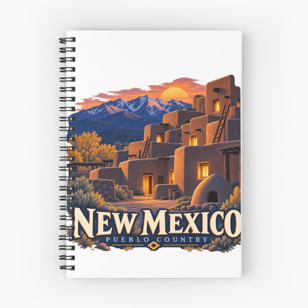 Item preview, La región de los pueblos de Nuevo México: una casa de adobe al atardecer. designed and sold by Past in Threads.