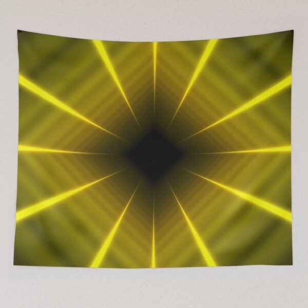Item preview, Rotated Yellow Square Tunnel designed and sold by Electric Shock!! Design.
