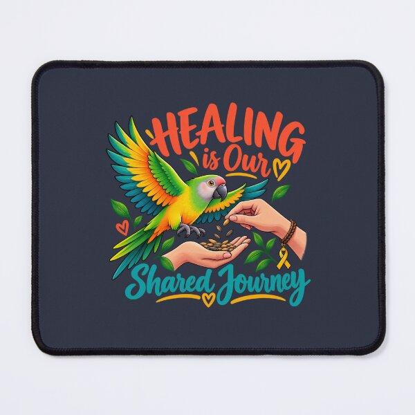 Item preview, Healing Is Our Shared Journey Parrot designed and sold by PunchDrop.