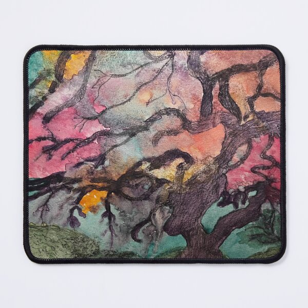 Item preview, Vibrant Abstract Tree – Colorful Nature Art Painting designed and sold by BirdandaBrush.