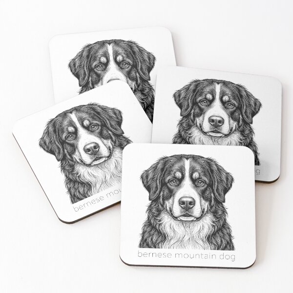 Item preview, Bernese Mountain Dog Illustration designed and sold by SUP-R-Ts.