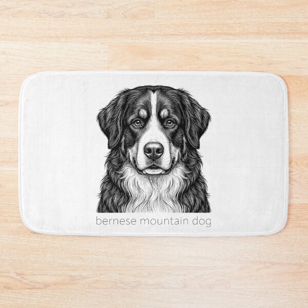 Item preview, Bernese Mountain Dog Illustration designed and sold by SUP-R-Ts.
