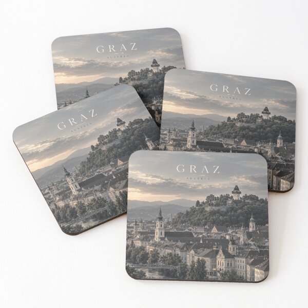 Item preview, Graz Cinematic Monochrome Urban City Artwork designed and sold by MichaeIRellov.