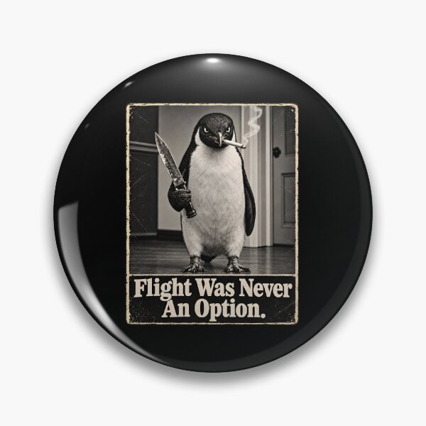 Item preview, Flight was Never an Option Penguin Smoking designed and sold by CelidaBonde.