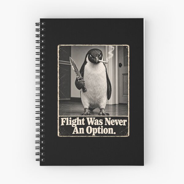 Item preview, Flight was Never an Option Penguin Smoking designed and sold by CelidaBonde.