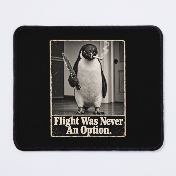 Item preview, Flight was Never an Option Penguin Smoking designed and sold by CelidaBonde.