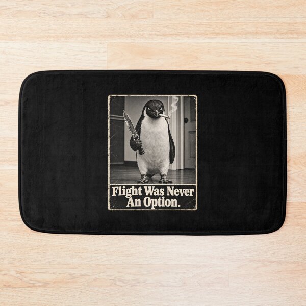 Item preview, Flight was Never an Option Penguin Smoking designed and sold by CelidaBonde.