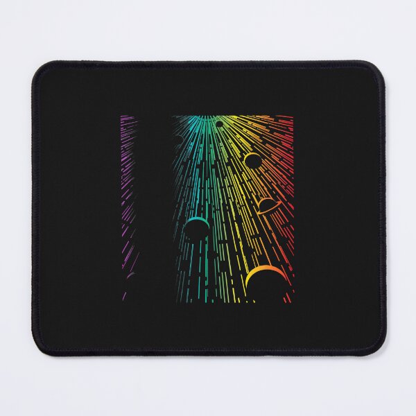 Item preview, Cosmic Rainbow Light Rays Orbs Geometric Abstract Art designed and sold by YarningsandYear.