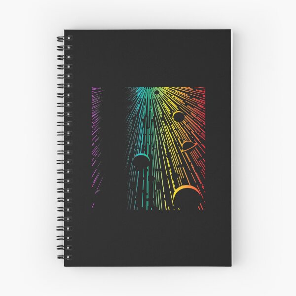 Item preview, Cosmic Rainbow Light Rays Orbs Geometric Abstract Art designed and sold by YarningsandYear.
