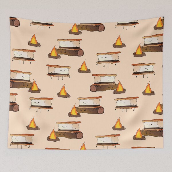 Item preview, Campfire S'mores Pattern designed and sold by Lissette Draws.
