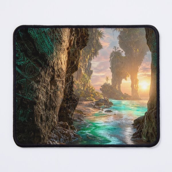Item preview, Glowing Sacred Geometry Tropical Cave Sunset Portal | Monkeybusiness designed and sold by monkeybusiness.pt.