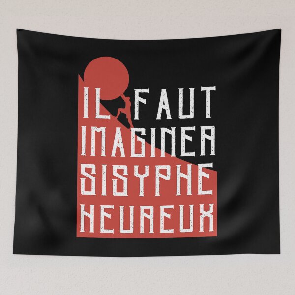 Item preview, Albert Camus Il Faut Imaginer Sisyphe Heureux ( Le Mythe De Sisyphe ) designed and sold by kopkoukenb.