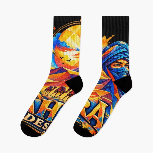 Item preview, ❗ Sahara Desert: Sunset Camel Caravan, African Desert Adventure, Travel Art for Adventure Lovers designed and sold by Geometric Art..