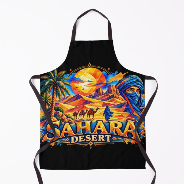 Item preview, ❗ Sahara Desert: Sunset Camel Caravan, African Desert Adventure, Travel Art for Adventure Lovers designed and sold by Geometric Art..