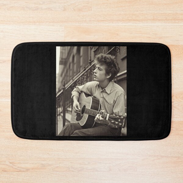Item preview, Bob Dylan Vintage Acoustic Portrait designed and sold by Catsi-Nook-Art.