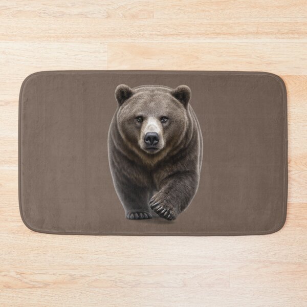 Item preview, Grizzly Bear Approaching Wildlife Portrait designed and sold by BROHLine Studio.