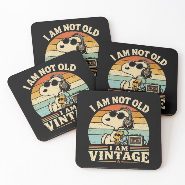 Item preview, Snoopy I Am Not Old I Am Vintage Retro Design designed and sold by Catsi-Nook-Art.