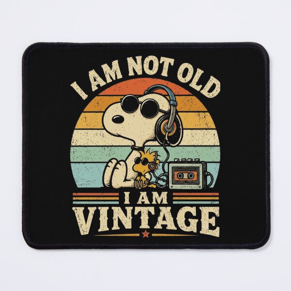 Item preview, Snoopy I Am Not Old I Am Vintage Retro Design designed and sold by Catsi-Nook-Art.