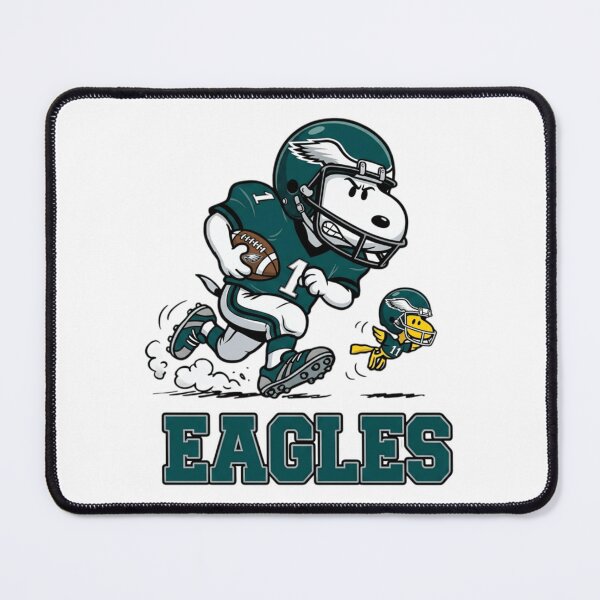 Item preview, Snoopy and Woodstock Philadelphia Eagles Football Action designed and sold by Catsi-Nook-Art.
