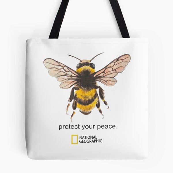 Item preview, National Geographic Bee Protect Your Peace Graphic T-Shirt designed and sold by VelourEmber.