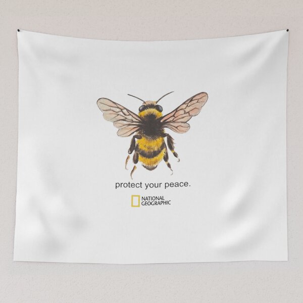 Item preview, National Geographic Bee Protect Your Peace Graphic T-Shirt designed and sold by VelourEmber.