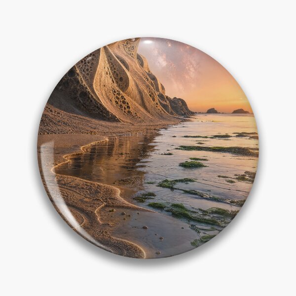 Item preview, Fractal Sand Spirals Alien Beach Sunset Landscape | Monkeybusiness designed and sold by monkeybusiness.pt.