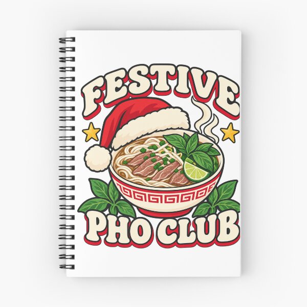 Item preview, Festive Pho Club - Christmas Noodle Bowl designed and sold by AIARTIST1.
