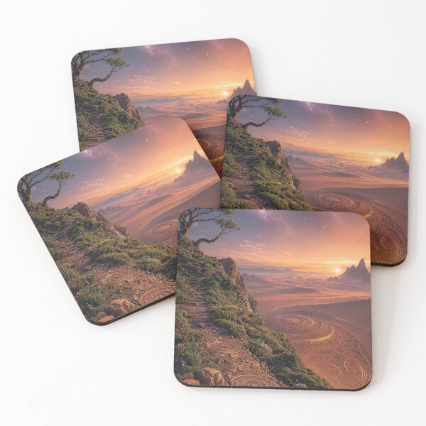 Item preview, Spiral Path Cosmic Desert Sunset Landscape | Monkeybusiness designed and sold by monkeybusiness.pt.