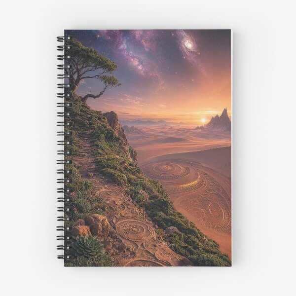 Item preview, Spiral Path Cosmic Desert Sunset Landscape | Monkeybusiness designed and sold by monkeybusiness.pt.