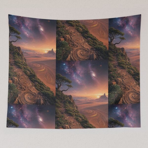 Item preview, Spiral Path Cosmic Desert Sunset Landscape | Monkeybusiness designed and sold by monkeybusiness.pt.