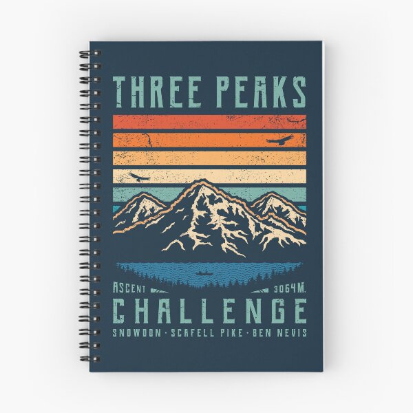 Item preview, 3 Peaks Challenge - Retro designed and sold by TigerTom Design.