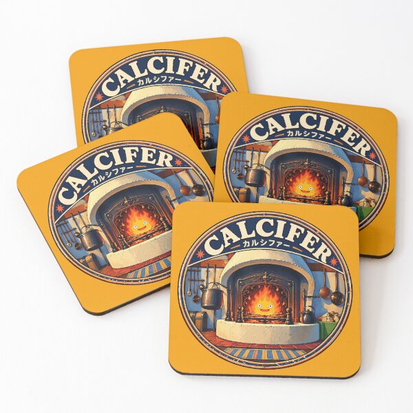 Item preview, Calcifer Fire Demon Hearth Badge - Howl's Moving Castle Fan Art designed and sold by killem667.