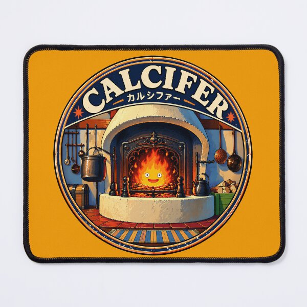 Item preview, Calcifer Fire Demon Hearth Badge - Howl's Moving Castle Fan Art designed and sold by killem667.