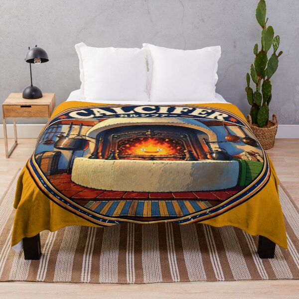 Item preview, Calcifer Fire Demon Hearth Badge - Howl's Moving Castle Fan Art designed and sold by killem667.