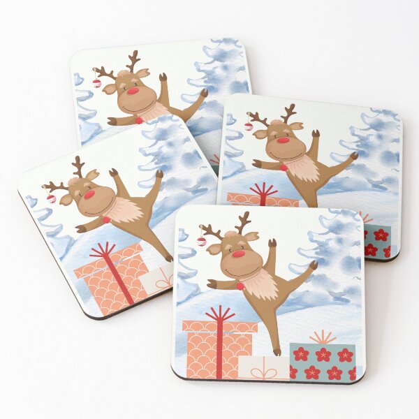 Item preview, Funny Dancing Reindeer Christmas Design – Cozy Winter Holiday designed and sold by PureHopeStudio.