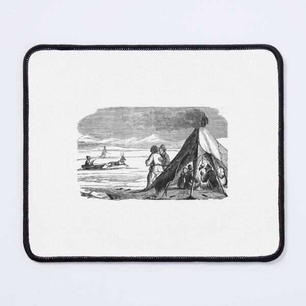 Item preview, Vintage Sami People and Tents Antique Engraving designed and sold by Antique Science Press.