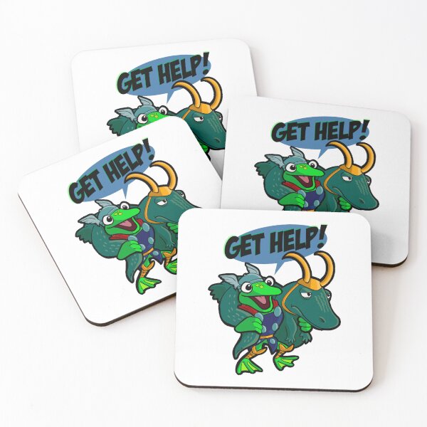Item preview, Get Help! Frog and Lizard Duo designed and sold by Catsi-Nook-Art.