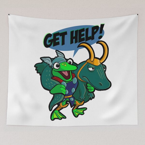 Item preview, Get Help! Frog and Lizard Duo designed and sold by Catsi-Nook-Art.