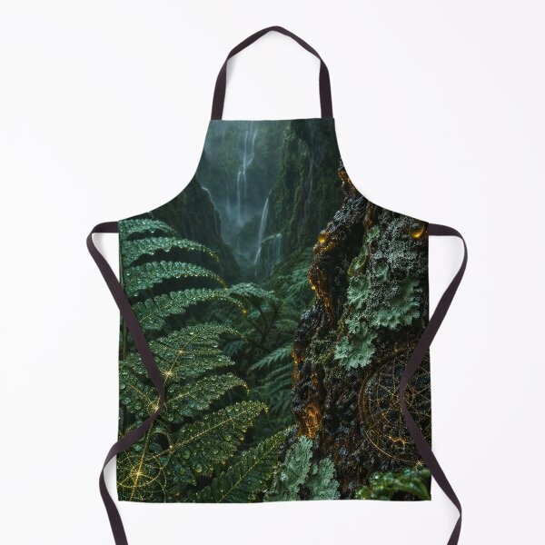 Item preview, Glowing Sacred Geometry Fern Ancient Rainforest Waterfall | Monkeybusiness designed and sold by monkeybusiness.pt.