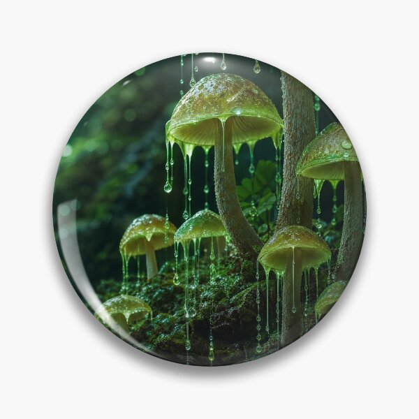 Item preview, Glowing Green Mushroom Sacred Geometry Water Grid | Monkeybusiness designed and sold by monkeybusiness.pt.