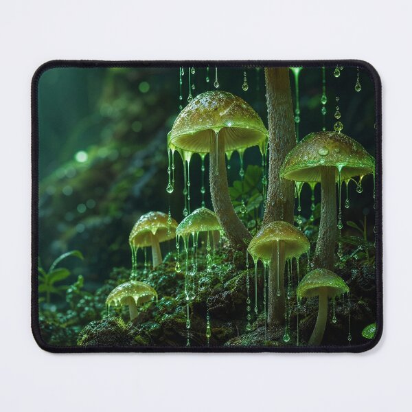 Item preview, Glowing Green Mushroom Sacred Geometry Water Grid | Monkeybusiness designed and sold by monkeybusiness.pt.