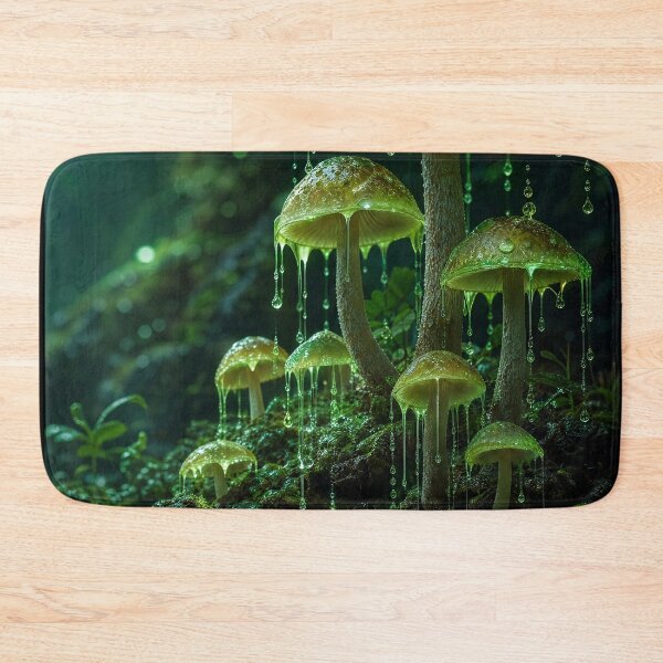 Item preview, Glowing Green Mushroom Sacred Geometry Water Grid | Monkeybusiness designed and sold by monkeybusiness.pt.