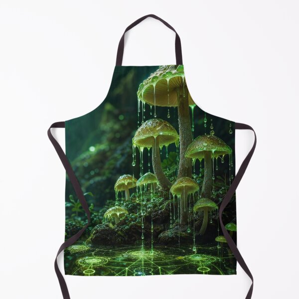 Item preview, Glowing Green Mushroom Sacred Geometry Water Grid | Monkeybusiness designed and sold by monkeybusiness.pt.