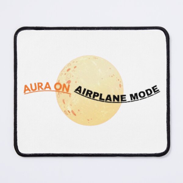 Item preview, Aura On Airplane Mode Retro Space Typography designed and sold by designbyuzi.