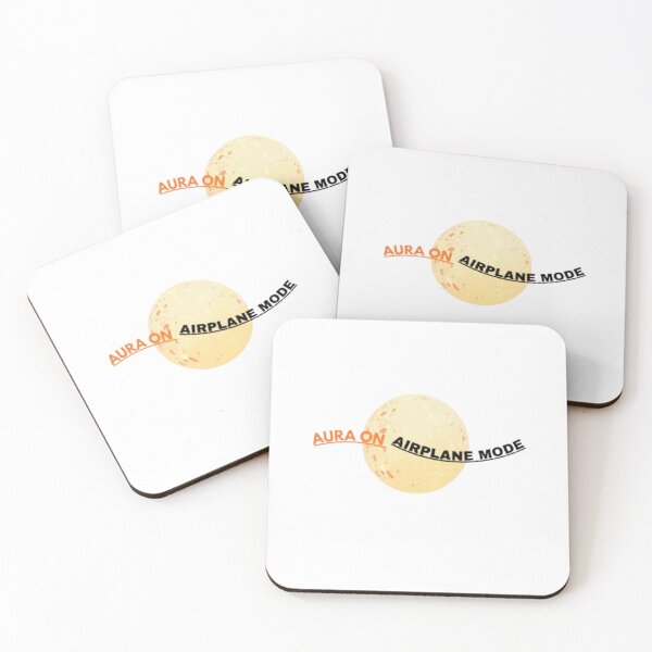 Item preview, Aura On Airplane Mode Retro Space Typography designed and sold by designbyuzi.